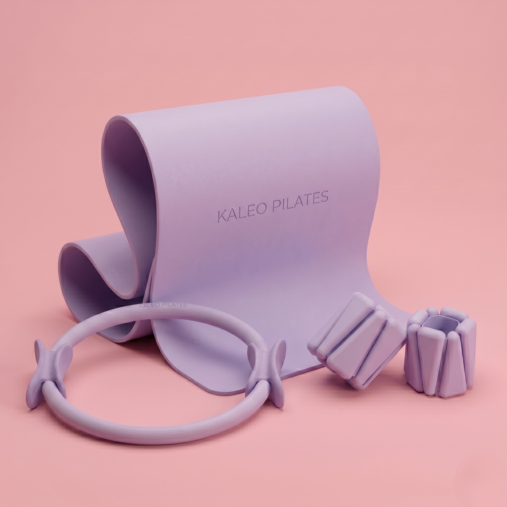 Kit Premium Pilates – Tapis, Cercle & Bracelets Lestés